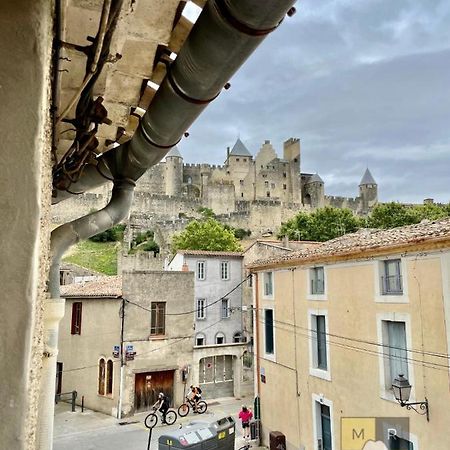 Le Donjon - Vue Cite Pied Cite Medievale Neuf カルカソンヌ エクステリア 写真