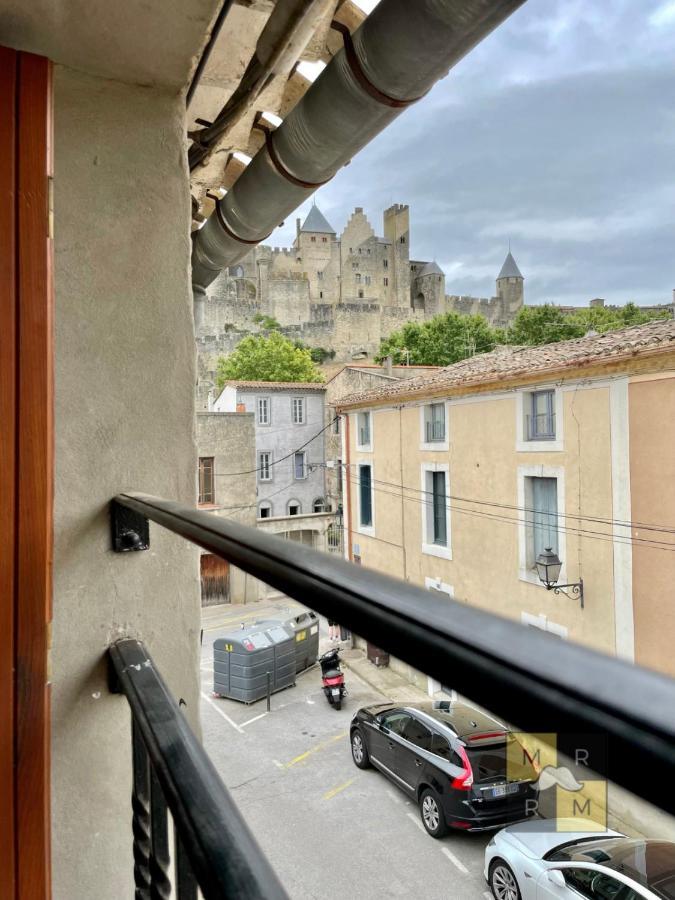 Le Donjon - Vue Cite Pied Cite Medievale Neuf カルカソンヌ エクステリア 写真
