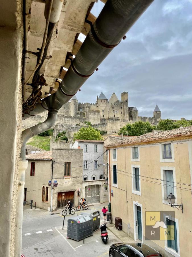 Le Donjon - Vue Cite Pied Cite Medievale Neuf カルカソンヌ エクステリア 写真